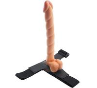 ¡El máximo placer! Consolador de silicona extralargo con forma de animal de 32 cm, estimulador de próstata para uso vaginal y anal para el máximo placer sexual(Flesh)