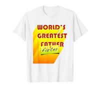 El Mayor Padre más lejano del Mundo Camiseta gráfica económica, Hombre, Blanco, S