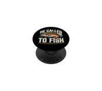 Él me llamó a Pescar Mateo 4:19 Fe de Pesca PopSockets PopGrip Adhesivo