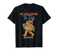 Él me llamó a Pescar Mateo 4:19 Jesús Pescador de Pesca Camiseta