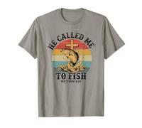 Él me llamó a Pescar Mateo 4:19 Jesús Pescador de Pesca Camiseta