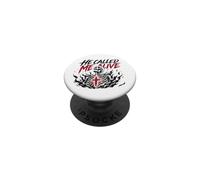 Él me llamó Vivo Jesús Fe Esqueleto Cristiano PopSockets PopGrip Adhesivo