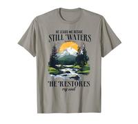Él me lleva junto a aguas tranquilas Salmo 23 Camiseta
