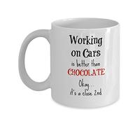 El Mecánico De Coches Que Trabaja En Un Coche Es Mejor Que El Chocolate Taza De Café Porcelana Taza Cerámica Tazas 330Ml Para Cacao Leche Zumo