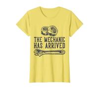 El mecánico ha Llegado Camiseta, Mujer, Limón, 3XL