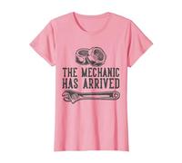 El mecánico ha Llegado Camiseta, Mujer, Rosado, 3XL