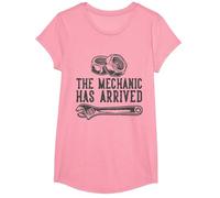 El mecánico ha Llegado Camiseta, Niñas, Rosado, L