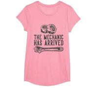 El mecánico ha Llegado Camiseta, Niñas, Rosado, S