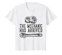 El mecánico ha Llegado Camiseta, Niños, Blanco, 2 años