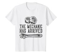 El mecánico ha Llegado Camiseta, Niños, Blanco, 4 años