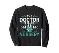 El médico está en la guardería Niños Médico Pediatría Niño Sudadera
