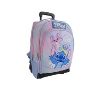 el megastore de los juguetes y Giochiamo Trolley Key People original para niños con diseño de personaje - Mochila con ruedas para escuela primaria, ligera, resistente y con asa extensible y ruedas
