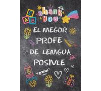 EL MEGOR PROFE DE LEMGUA POSIVLE: Cuaderno de notas, diario o agenda | Regalo original de fin de curso, Cumpleaños o Navidad | Maestros, Profesores de ... escribe su nombre, dedicatorias, fotos...