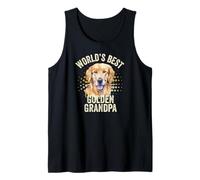 El Mejor Abuelo Dorado del Mundo Divertido Golden Retriever Granddog Camiseta sin Mangas
