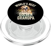 El Mejor Abuelo Dorado del Mundo Divertido Golden Retriever Granddog PopSockets PopGrip para MagSafe