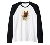 El Mejor Abuelo francés del Mundo, Divertido Bulldog francés Camiseta Manga Raglan