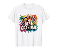 El Mejor Abuelo Handyman Tools Acuarela Splash Design Camiseta