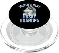 El Mejor Abuelo Husky del Mundo Lindo Husky Siberiano Granddog PopSockets PopGrip para MagSafe