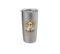 El mejor abuelo labrador del mundo lindo amarillo labrador nieto Vaso térmico de acero inoxidable de doble pared