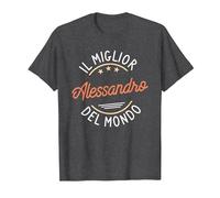 El Mejor Alejandro del Mundo Camiseta, Hombre, Jaspeado Oscuro, 6XL