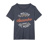 El Mejor Alejandro del Mundo Camiseta, Mujer Tallas Grandes, Azul Jaspeado, 6XL Grande