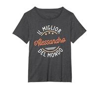 El Mejor Alejandro del Mundo Camiseta, Mujer Tallas Grandes, Jaspeado Oscuro, 6XL Grande