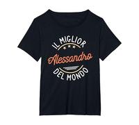 El Mejor Alejandro del Mundo Camiseta, Mujer Tallas Grandes, Negro, 6XL Grande