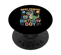 El Mejor Amigo del Traje de Fiesta de cumpleaños Dinosaur Squad PopSockets PopGrip Adhesivo