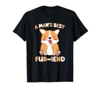 El Mejor Amigo Peludo de un Hombre Kawaii Lindo Divertido Camiseta