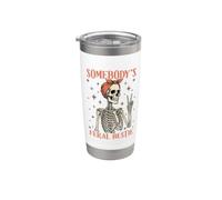 El mejor amigo salvaje de alguien. Esqueleto divertido Vaso térmico de acero inoxidable de doble pared