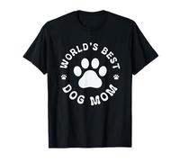 El mejor amor de huellas de perro mamá del mundo Camiseta