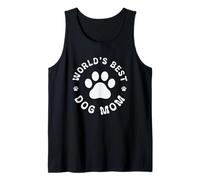 El mejor amor de huellas de perro mamá del mundo Camiseta sin Mangas