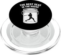 El mejor asiento de la casa divertido cubo papá béisbol papá PopSockets PopGrip para MagSafe