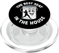 El mejor asiento de la casa divertido cubo papá béisbol papá PopSockets PopGrip para MagSafe