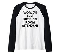 El mejor asistente de sala de maduración del mundo Camiseta Manga Raglan