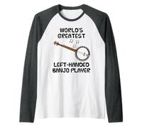 El mejor banjista zurdo del mundo Camiseta Manga Raglan