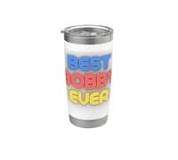 El mejor Bobby de todos los tiempos: nombre divertido Bobby Vaso térmico de acero inoxidable de doble pared