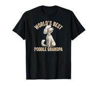 El Mejor caniche del Mundo Abuelo Lindo caniche Blanco Cachorro Abuelo Camiseta