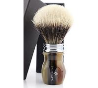 El mejor cepillo de afeitar de pelo de tejón de Jag Shaving para afeitado en húmedo de resina.