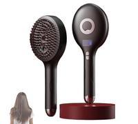 El mejor cepillo y vaporizador 2 en 1 for peinar, ideal cabello húmedo seco, que no se enreda, aporta brillo, suaviza reduce el frizz, hombres mujeres(Black)