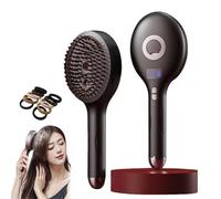 El mejor cepillo y vaporizador 2 en 1 for peinar y rizar el cabello. Cepillos for el cabello que aportan brillo y suavidad, reducen el frizz y son ideales for todo tipo de cabello.(Black(upgraded))