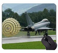El mejor cojín de ratón de la idea del regalo, base de goma antideslizante de la fuerza aérea de la defensa del motor doble que aterriza Mousepad