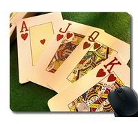 El Mejor cojín de ratón de la Idea del Regalo, Tarjeta roja del Amor del día de Tarjeta del día de San Valentín Mousepad de Goma Bordes cosidos...