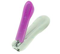 El mejor cortaúñas alemán, color rosa y azul, regalo perfecto para hombres y mujeres, cortaúñas extra afiladas de fácil agarre, cortaúñas de acero inoxidable profesional de lujo (rosa pequeño)