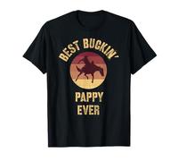 El mejor cortejo de la historia de Buckin' Pappy Cowboy Western Bucking Horse Camiseta