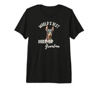 El Mejor Doberman Grandma Doberman Pinscher Granddog del Mundo Camiseta Premium