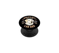 El Mejor dueño de Perro White Lab Dad True Legend del Mundo PopSockets PopGrip Adhesivo