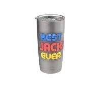 El mejor Jack de la historia - Funny Jack Name Jack Vaso térmico de acero inoxidable de doble pared