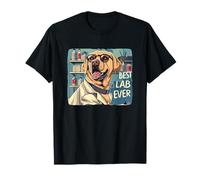 El mejor laboratorio de la historia con traje de ciencia de dominio de labrador Camiseta