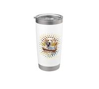 El mejor labrador del mundo abuela lindo amarillo labrador nieto Vaso térmico de acero inoxidable de doble pared